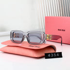 MIU MIU Rectangular Metal Sunglasses | Luxury UV400 Designer Eyewear