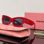 MIU MIU Fashion Square Polarized Sunglasses | Luxury Designer UV400 Eyewear