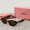 MIU MIU Retro Cat-Eye Oval Polarized Sunglasses | Luxury Designer UV400 Eyewear