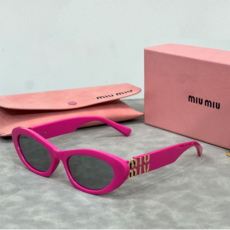 MIU MIU Retro Cat-Eye Oval Polarized Sunglasses | Luxury Designer UV400 Eyewear