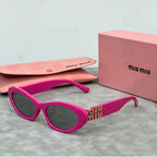 MIU MIU Retro Cat-Eye Oval Polarized Sunglasses | Luxury Designer UV400 Eyewear