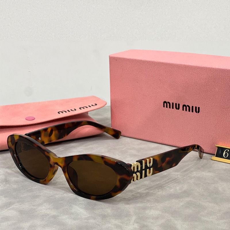 MIU MIU Retro Cat-Eye Oval Polarized Sunglasses | Luxury Designer UV400 Eyewear