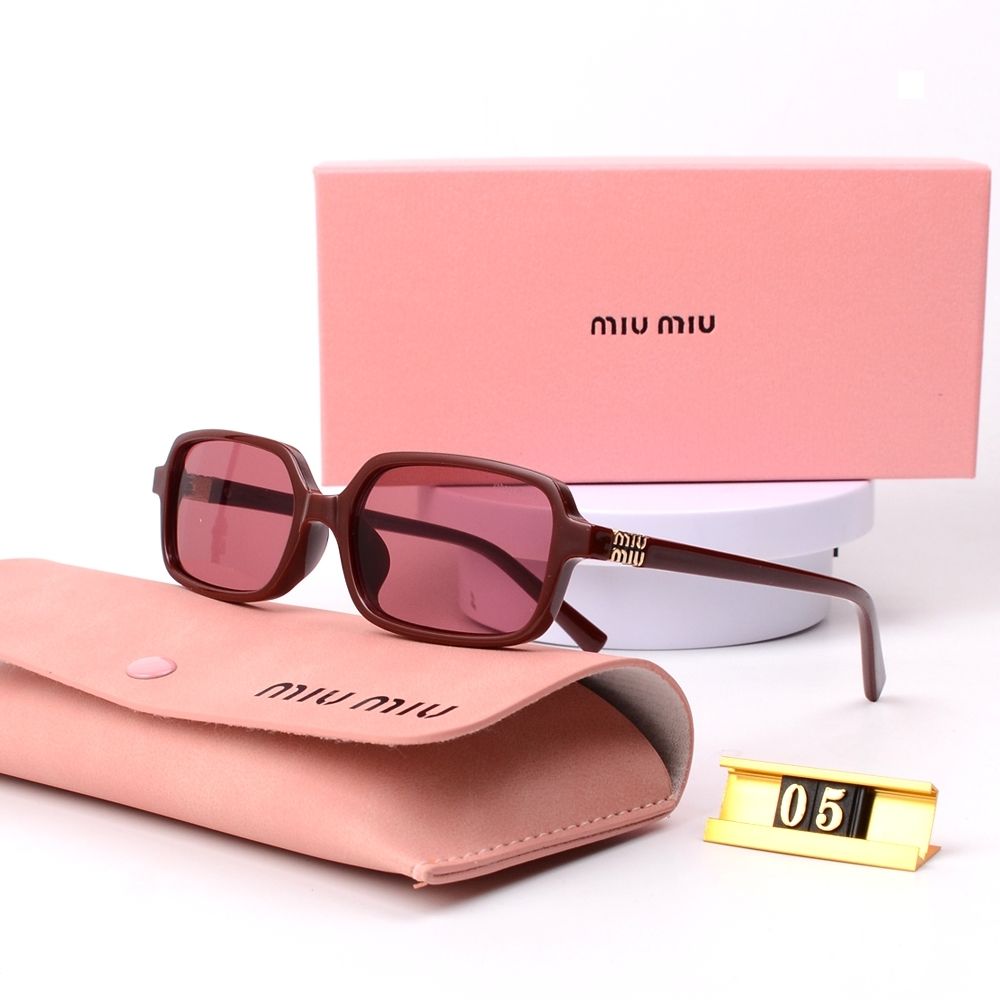 Miu Miu Leopard Print Square Polarized Sunglasses | Luxury Designer UV400 Eyewear