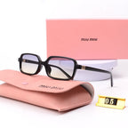 Miu Miu Leopard Print Square Polarized Sunglasses | Luxury Designer UV400 Eyewear