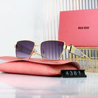 Miu Miu Retro Wide-Rim Rectangular Sunglasses | Luxury UV400 Eyewear