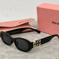 Miu Miu Retro Oval Polarized Sunglasses | Luxury Designer UV400 Eyewear