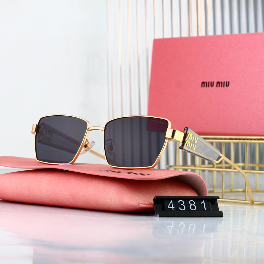 Miu Miu Retro Wide-Rim Rectangular Sunglasses | Luxury UV400 Eyewear