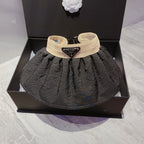 Prada Foldable Crinkled Cotton Sun Visor | Luxury Designer Summer Hat