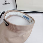 Luxury Prada Sun Visor Triangle Logo Open Top