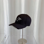 Prada Premium Cotton Embroidered Baseball Cap for Men & Women