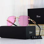 Dior Rimless Metal Polarized Sunglasses | Luxury Designer UV400 Eyewear