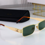 CELINE Triomphe Square Metal Sunglasses | Luxury UV400 Eyewear