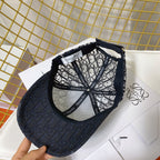 Christian Dior Embroidered Mesh Baseball Cap
