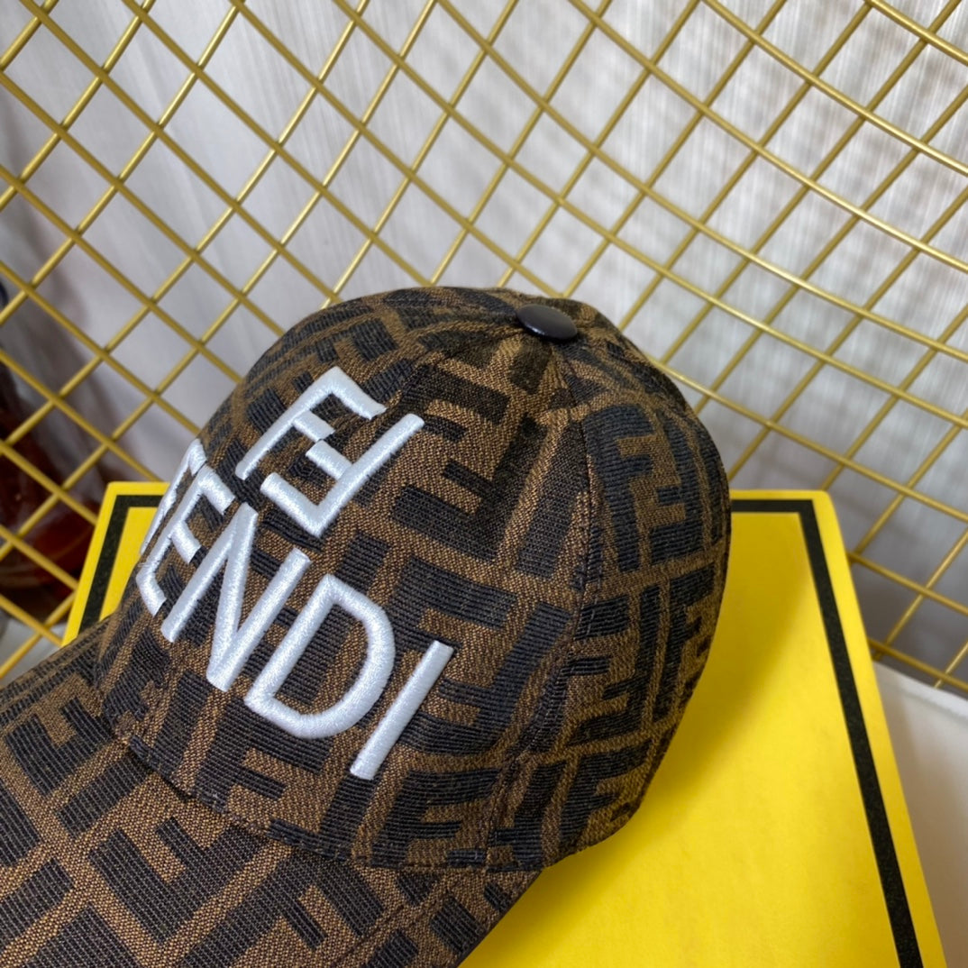 Fendi Classic Embroidered Letter Baseball Cap