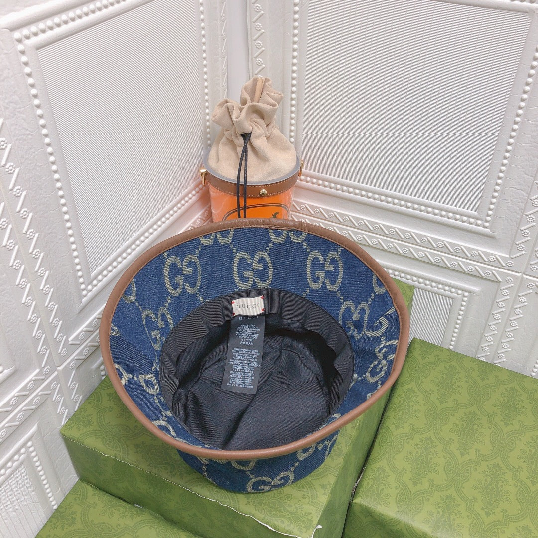 Gucci GG Monogram Vintage Canvas Bucket Hat for Men & Women