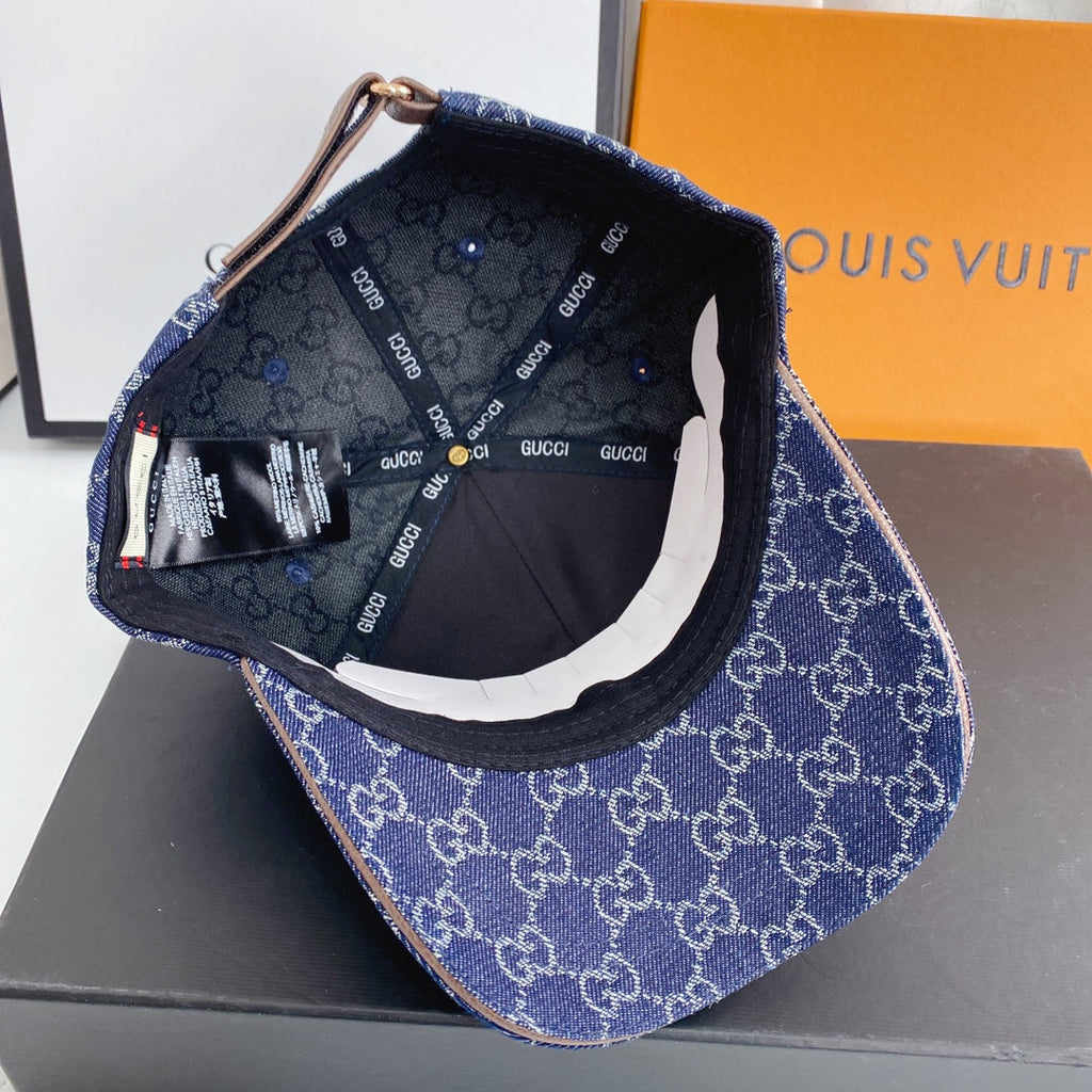 Gucci Classic Monogram Denim Baseball Cap