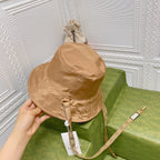 Gucci GG Monogram Double-Sided Strap Bucket Hat