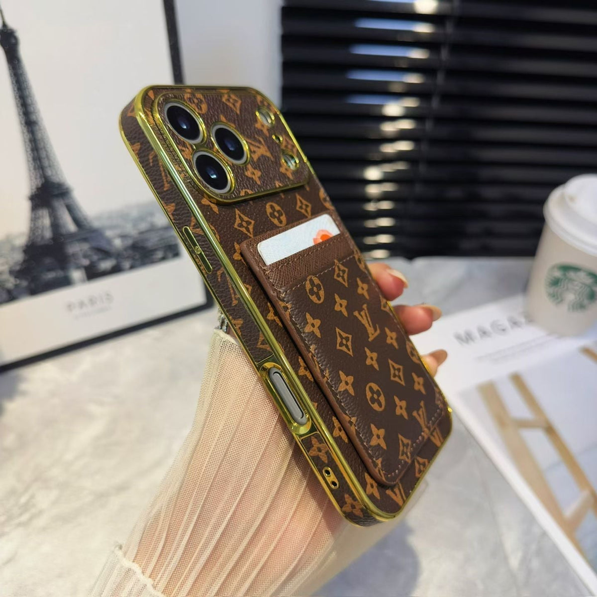 Louis Vuitton iPhone 17 Pro Max Card Holder Case – Luxury LV iPhone Case