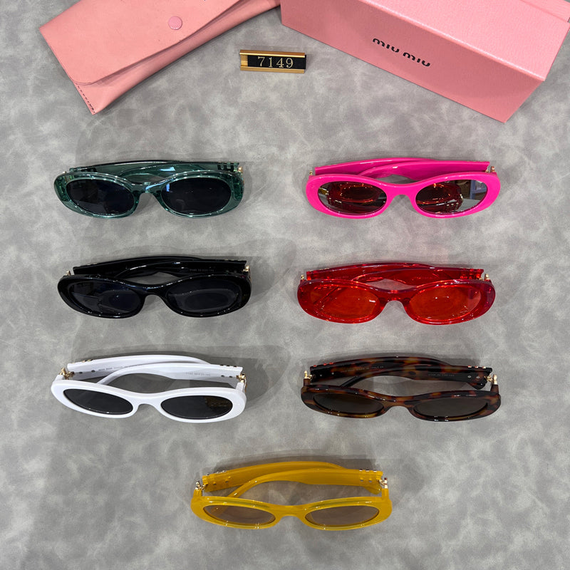 Miu Miu Retro Oval Polarized Sunglasses | Luxury Designer UV400 Eyewear