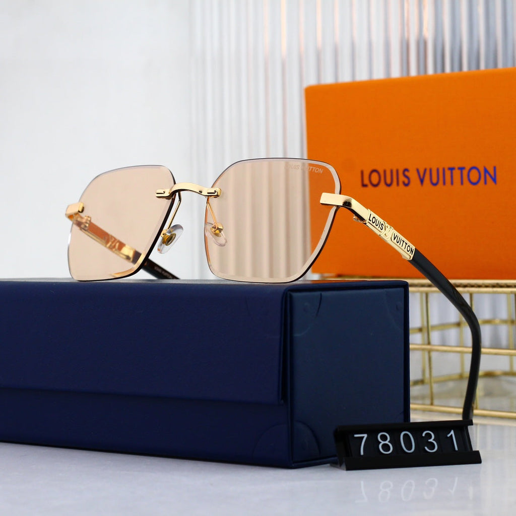 Louis Vuitton Rimless Polarized Sunglasses | Luxury Designer UV400 Eyewear