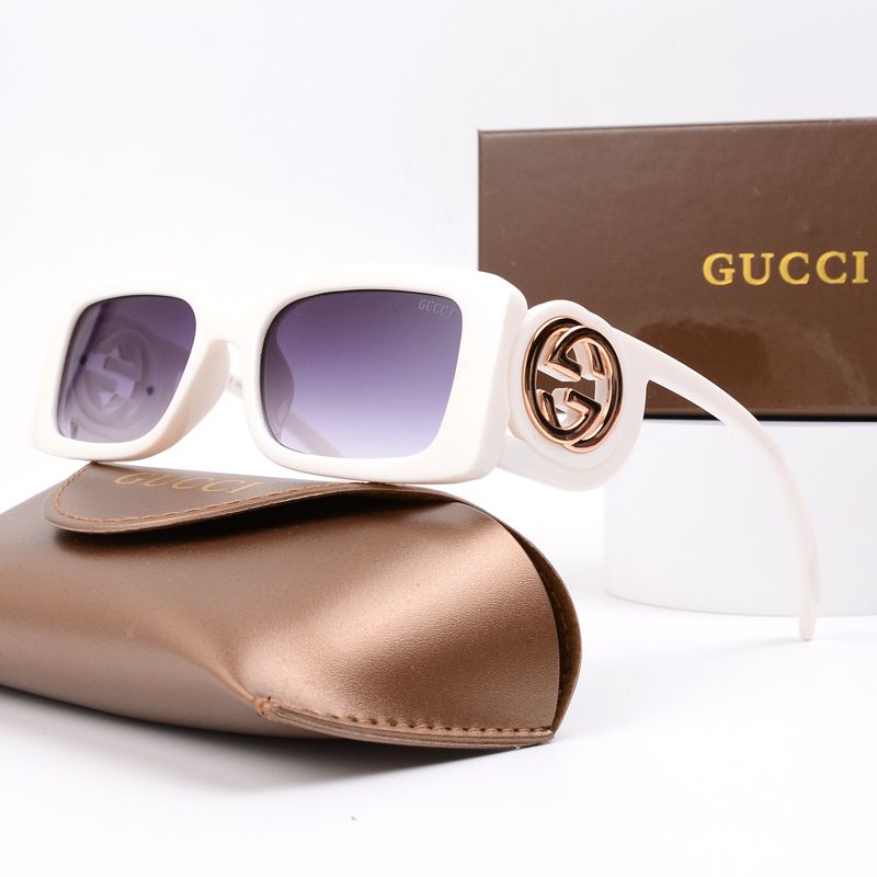 Gucci GG Medallion Oversized Square Polarized Sunglasses