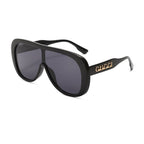Gucci GG Oversized One-Piece Shield Polarized Sunglasses