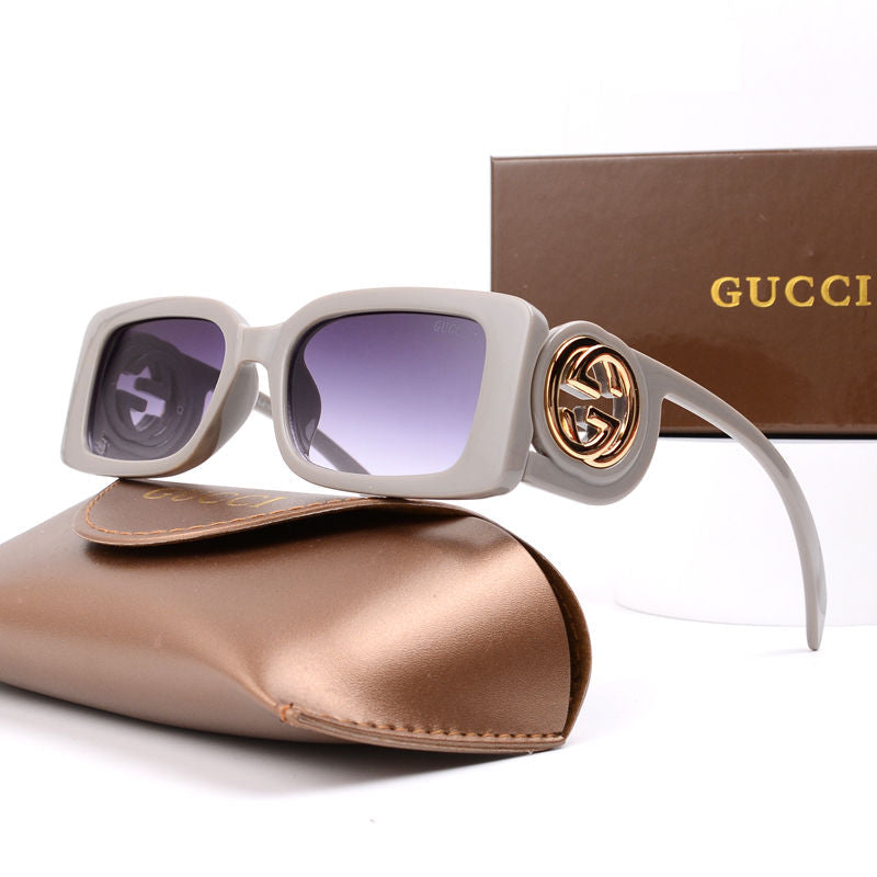 Gucci GG Medallion Oversized Square Polarized Sunglasses