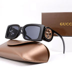 Gucci GG Medallion Oversized Square Polarized Sunglasses