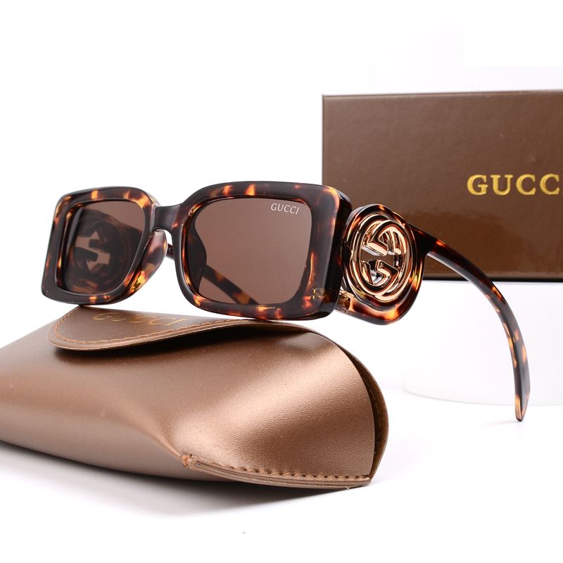 Gucci GG Medallion Oversized Square Polarized Sunglasses
