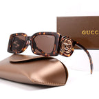 Gucci GG Medallion Oversized Square Polarized Sunglasses