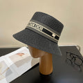 Luxury Christian Dior Straw Sun Hat for Women