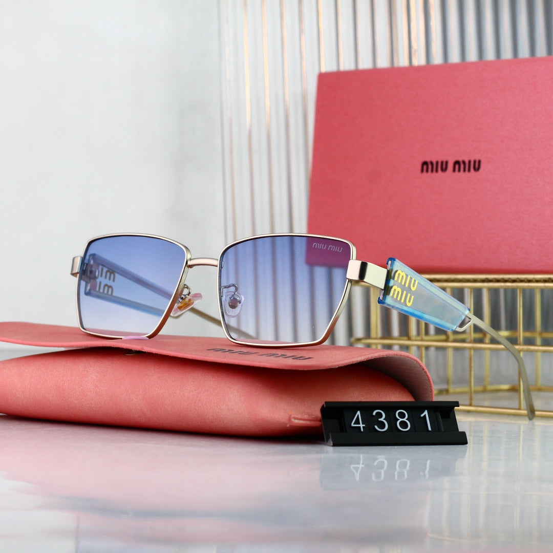 Miu Miu Retro Wide-Rim Rectangular Sunglasses | Luxury UV400 Eyewear