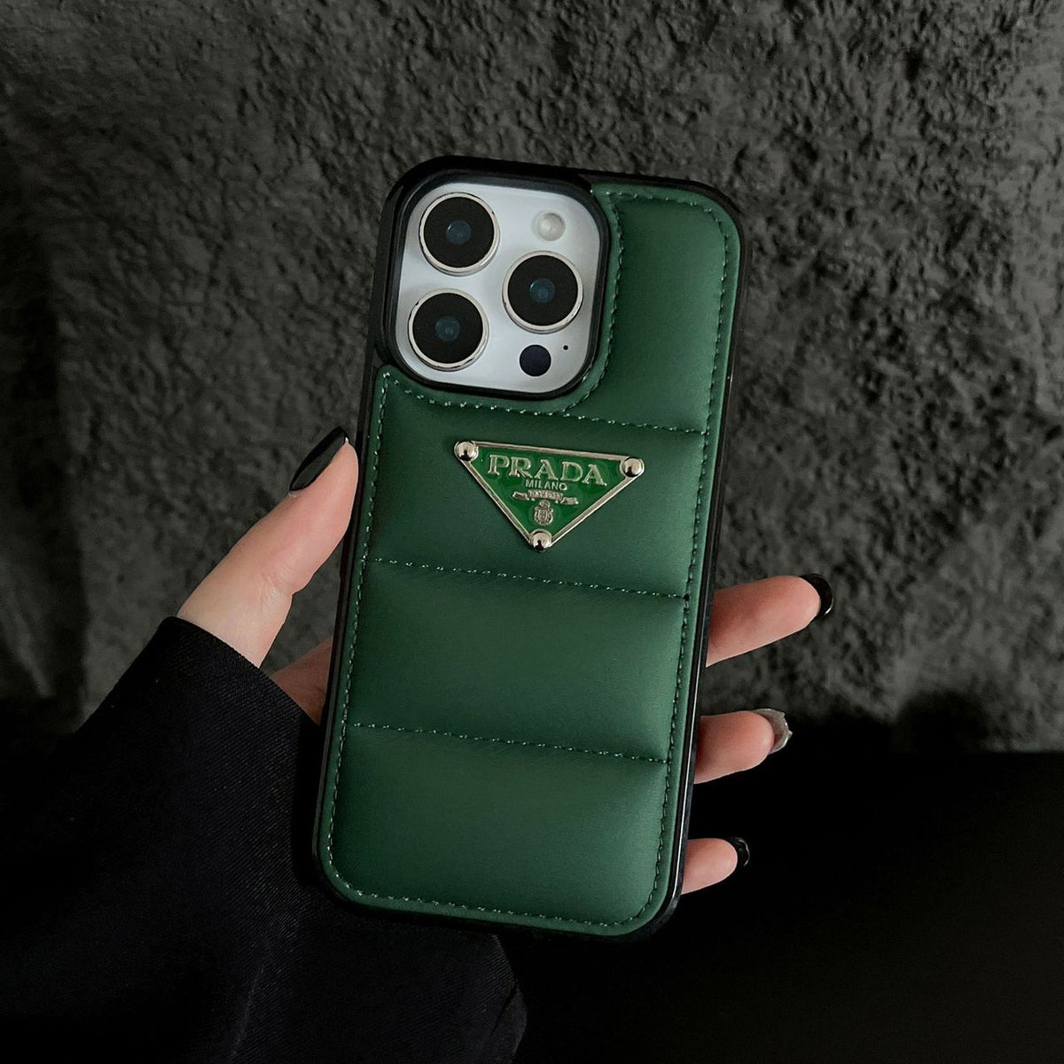 Puffer Prada iPhone 17 Pro Max Case – Luxury Designer Phone Cover