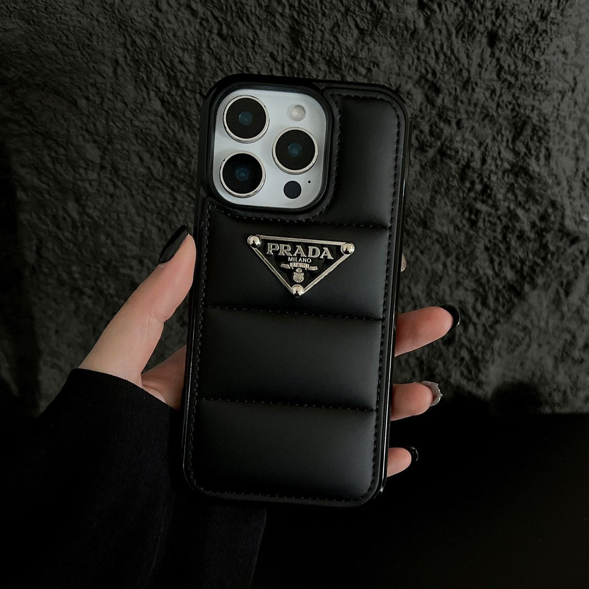Puffer Prada iPhone 17 Pro Max Case – Luxury Designer Phone Cover