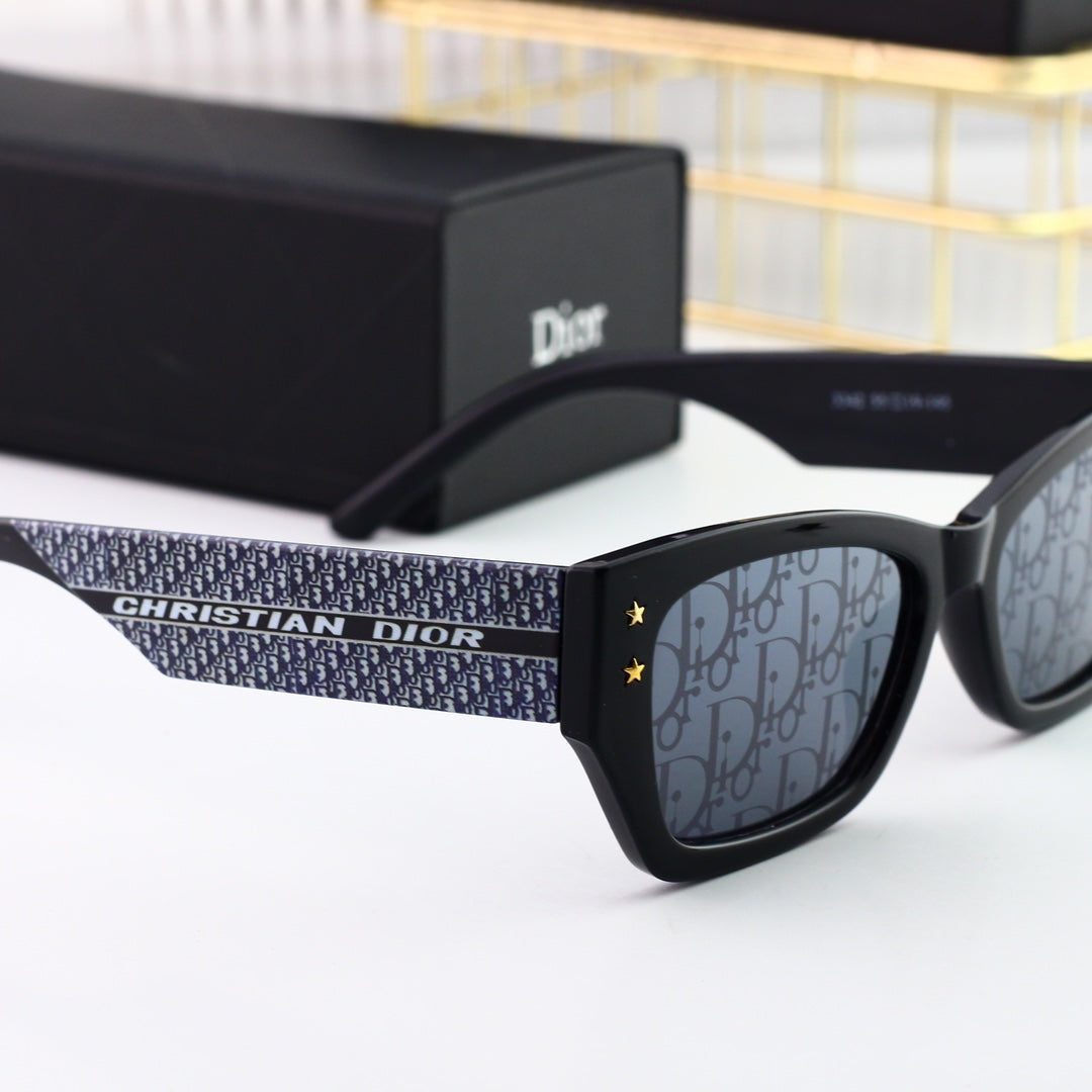 DIOR Embossed Rectangular Sunglasses | Luxury UV400 Designer Eyewear