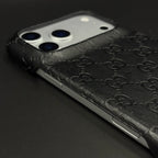 Luxury Gucci iPhone 18 Pro Case | GG Monogram Leather White