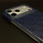 Luxury Gucci iPhone 18 Pro Max Case | GG Monogram Leather White Brown
