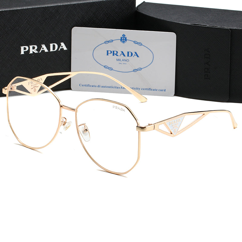 Prada Triangle Logo Aviator Polarized Sunglasses