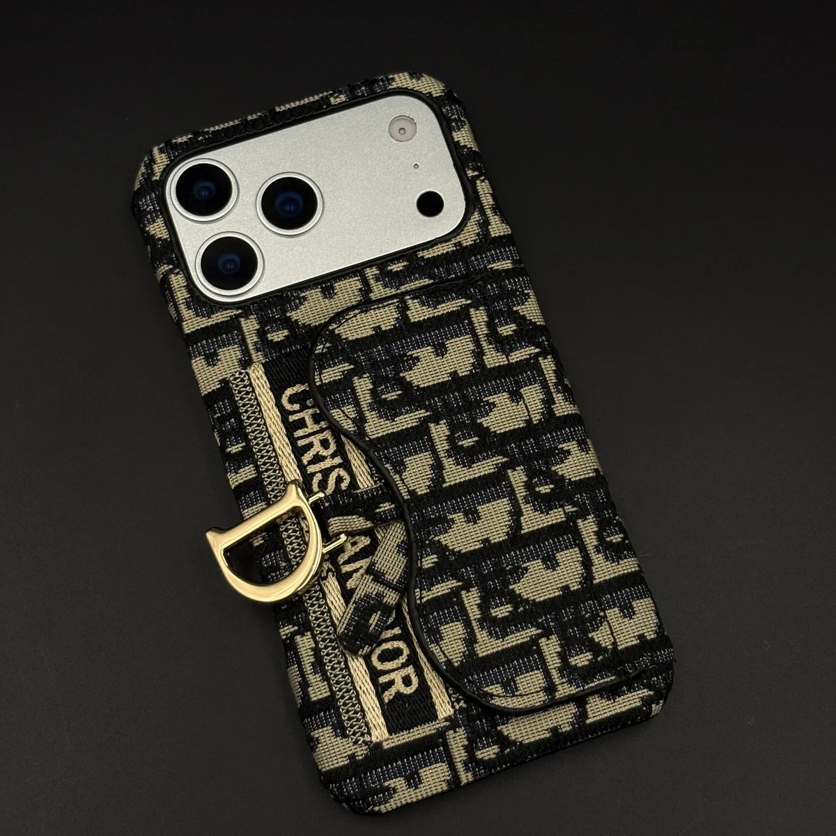 Oblique Dior iPhone 18 Pro Max Case with Card Holder – Luxury Dior Phone Case