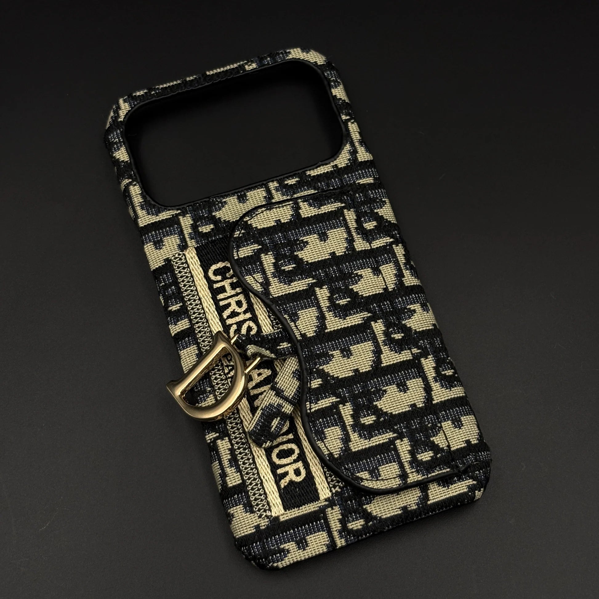 Oblique Dior iPhone 17 Pro Max Case with Card Holder - Luxury Dior Phone Case