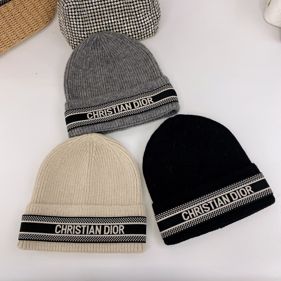 Dior Oblique Wool Knit Beanie | Luxury Designer Winter Hat