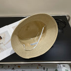 Luxury Christian Dior Straw Sun Hat for Women