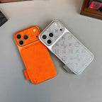 Louis Vuitton iPhone 18 Pro Case – Luxury Designer Leather Cover – Orange