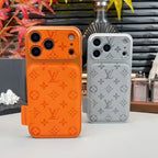 Louis Vuitton iPhone 18 Pro Max Case – Luxury Designer Leather Cover – Orange
