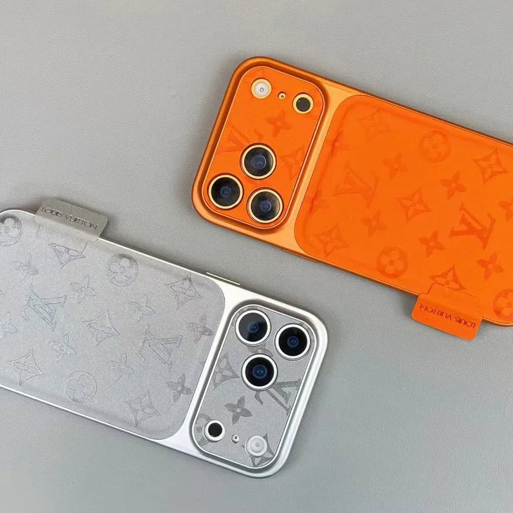 Louis Vuitton iPhone 18 Pro Case – Luxury Designer Leather Cover – Orange