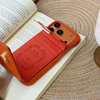 Hermès iPhone 18 Pro Max Case – Leather Hermes Phone Case With Card Holder