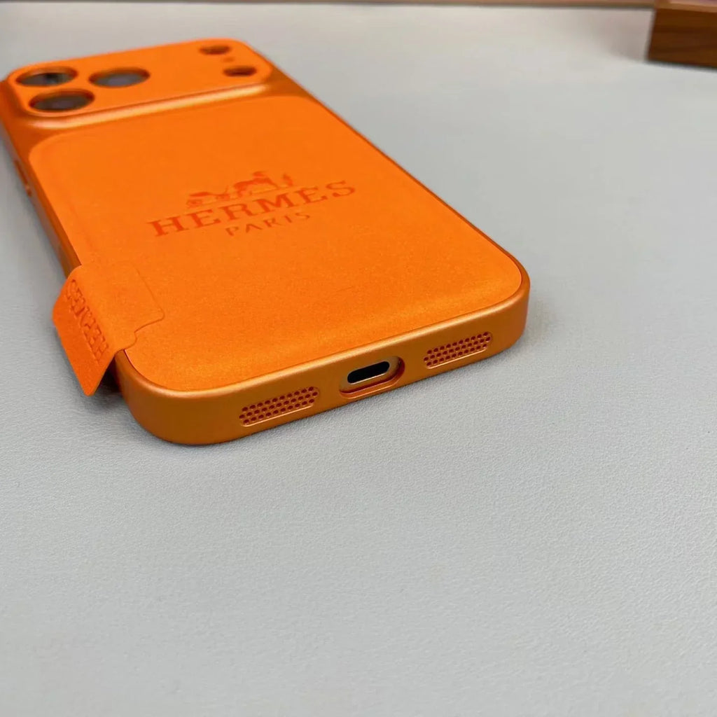 Silver Hermes iPhone 18 Pro Case – Luxury Hermes iPhone Case