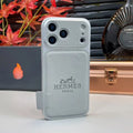 Silver Hermes iPhone 18 Pro Case – Luxury Hermes iPhone Case