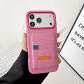 Pink Hermès iPhone 18 Pro Max Case with Card Slot – Luxury Leather Hermes Phone Case