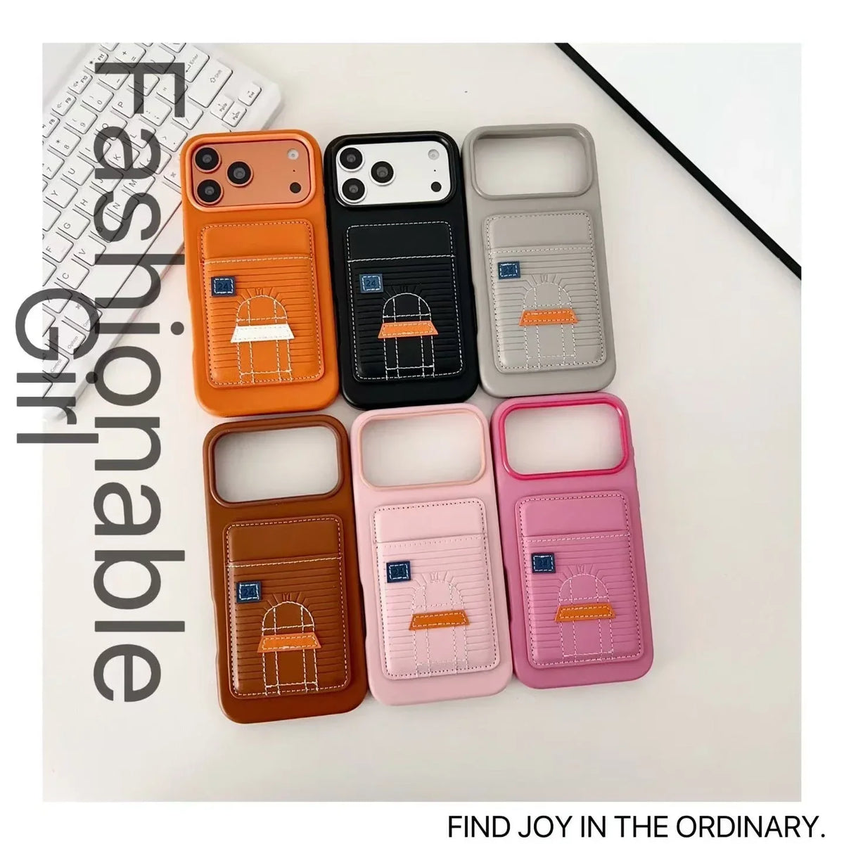 Orange Hermès iPhone 18 Pro Case with Card Slot – Luxury Leather Hermes Phone Case